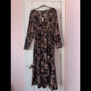 Flare Ruffle Wrap Maxi Dress - NWT!!!